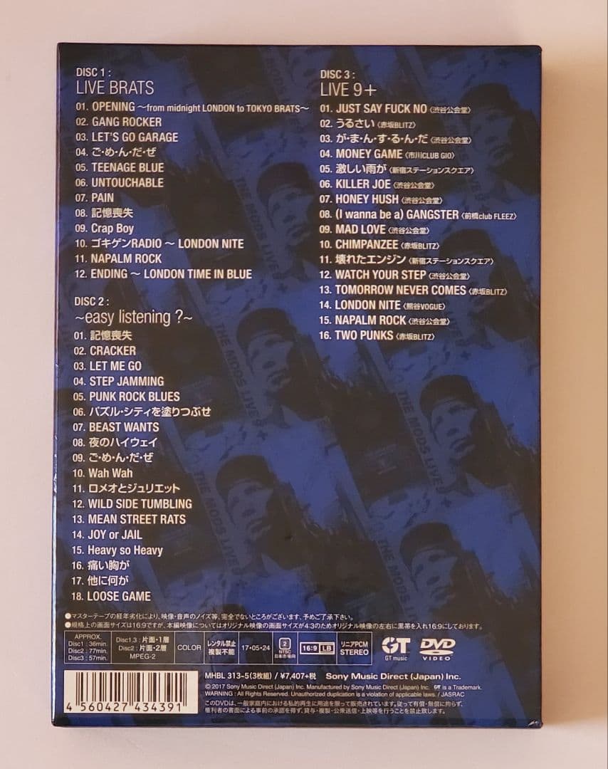 THE MODS Non-DVDReleaseAntinosYears 生産限定