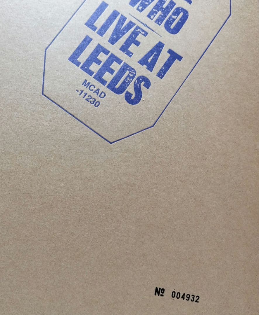 『ＴＨＥ・ＷＨＯ／ＬＩＶＥ・ＡＴ・ＬＥＥＤＳ』完全限定盤《米国盤》【中古品ＣＤ】