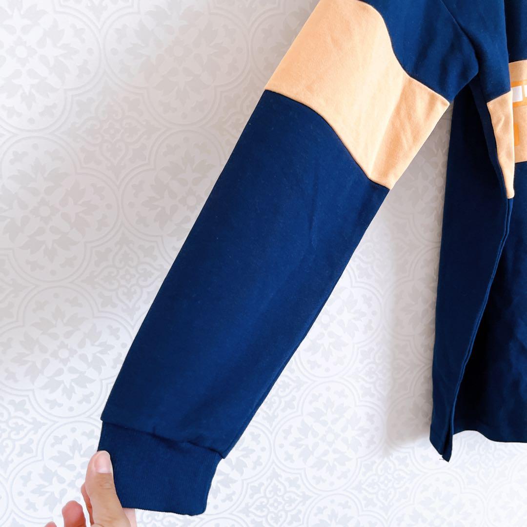 美品‼️TWICE ナヨン NAYEON RUN 長袖ポロシャツ ネイビー　XL
