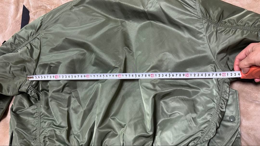 ALPHA MA-1 FLIGHT JACKET セージ XL 中綿あり
