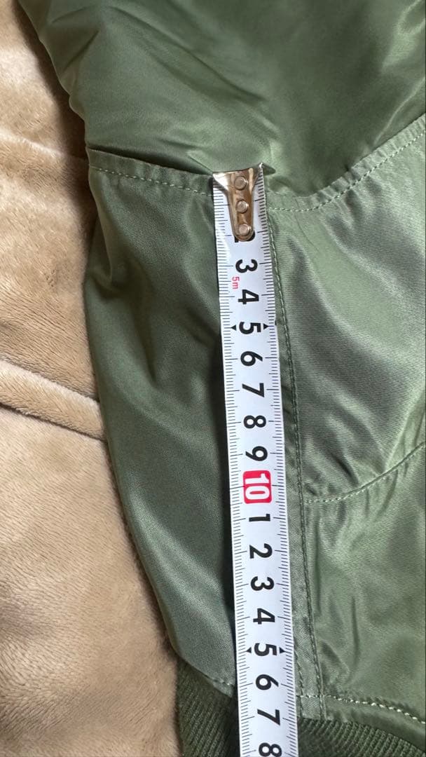ALPHA MA-1 FLIGHT JACKET セージ XL 中綿あり