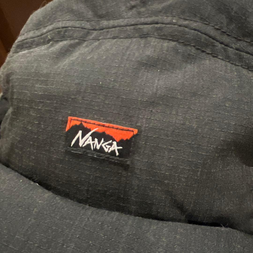 NANGA ブラック フライトキャップ サイズF