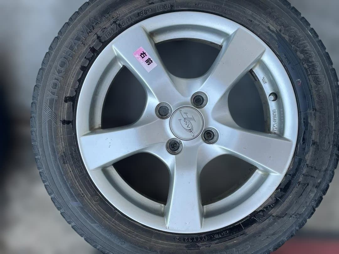 15インチアルミホイール 6J +53 PCD100 x 4H　4本セット