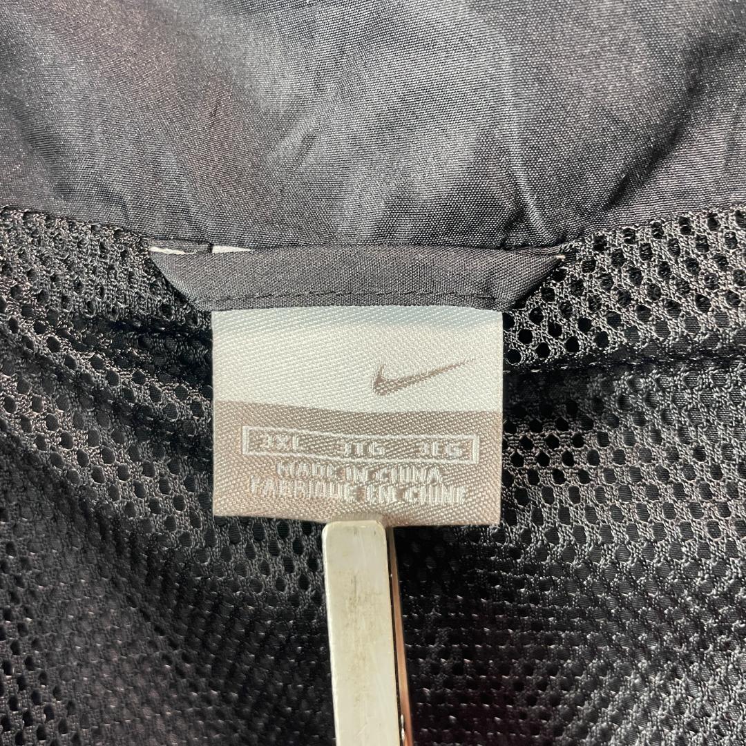 ビッグサイズ 00sY2K NIKE ナイキ ジップアップジャケット 黒 3XL