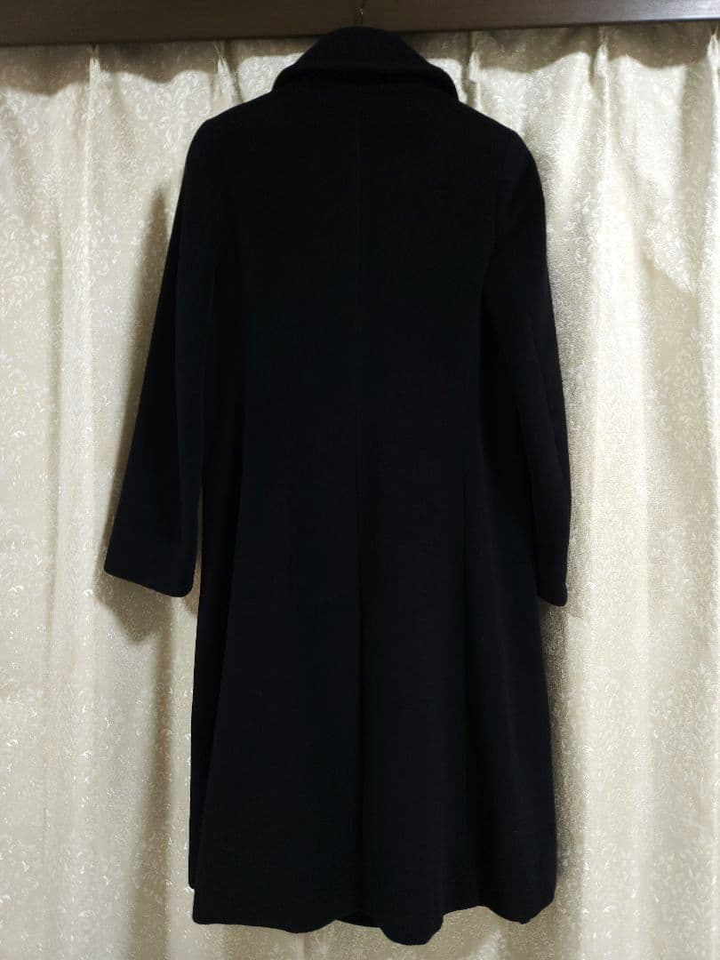 MaxMara 高級ロングコート 26万 アンゴラ ブラック　秋冬～春先迄