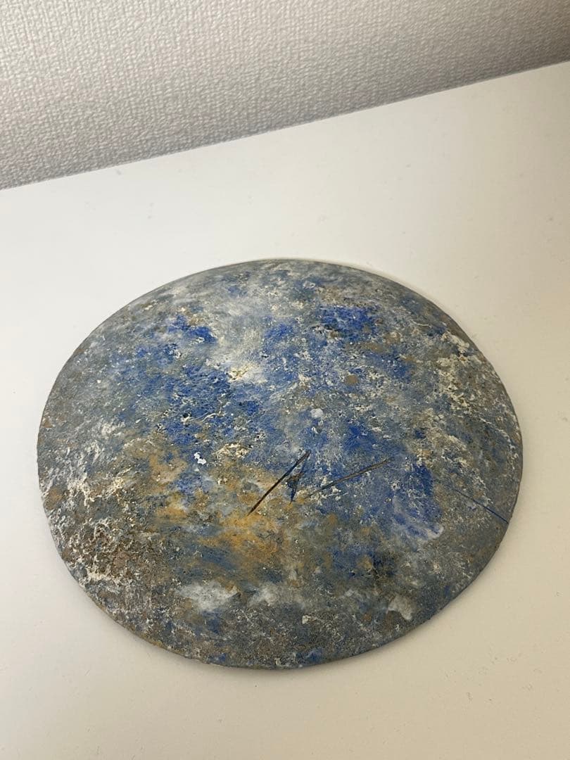 故金あかり　器　平皿　青