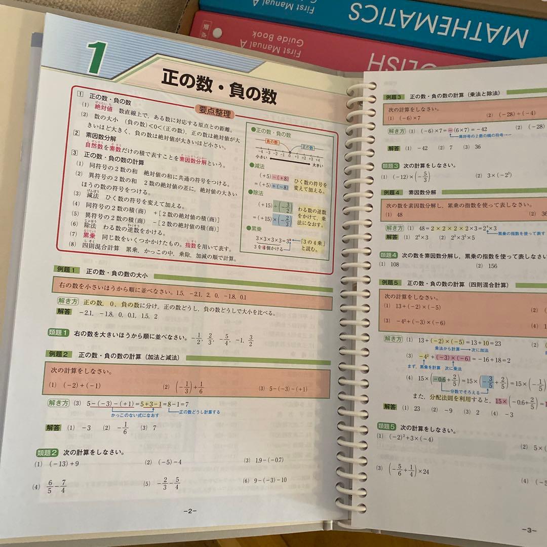中学生学習参考書セット 解答と解説付き 国語数学英語理科社会