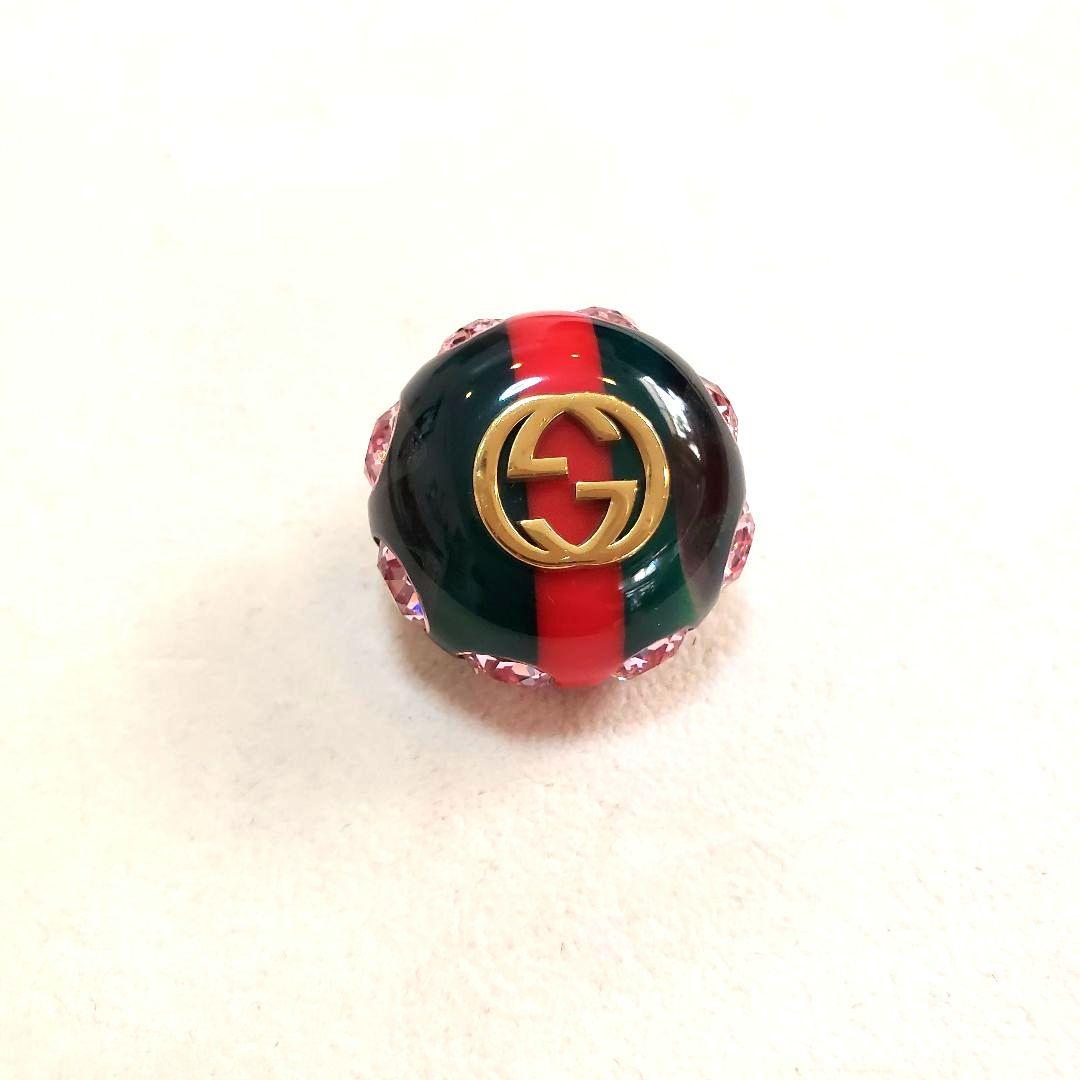 GUCCI ネクタイピン　ブローチ　GG インターロッキング シェリー