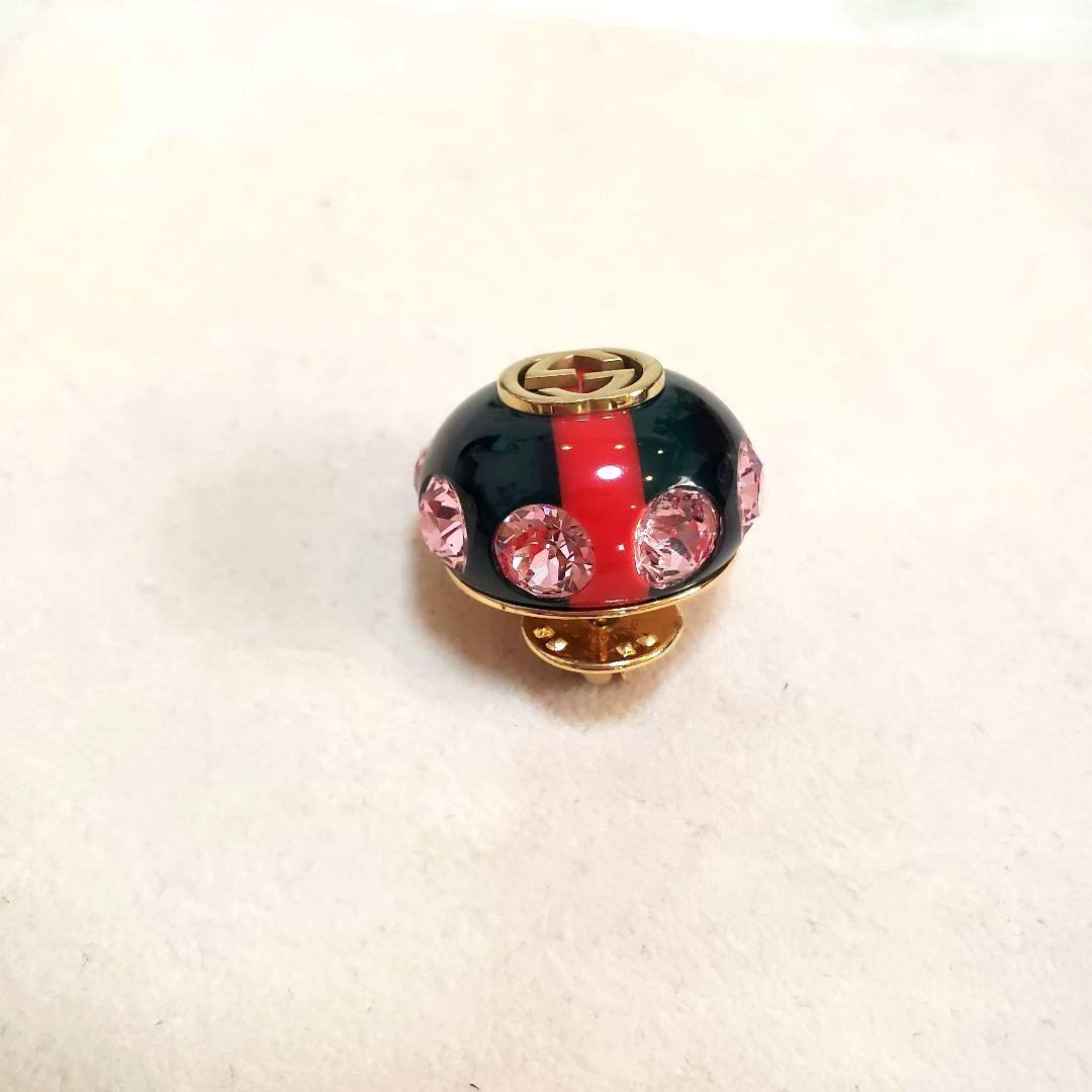 GUCCI ネクタイピン　ブローチ　GG インターロッキング シェリー