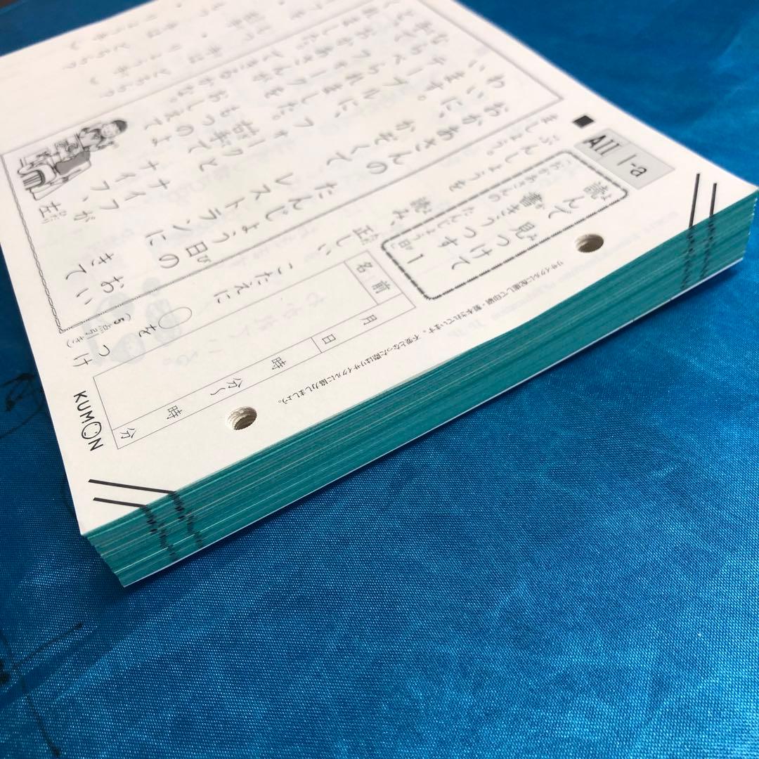 公文　国語　AⅡ 200枚セット、教材終了テスト付き