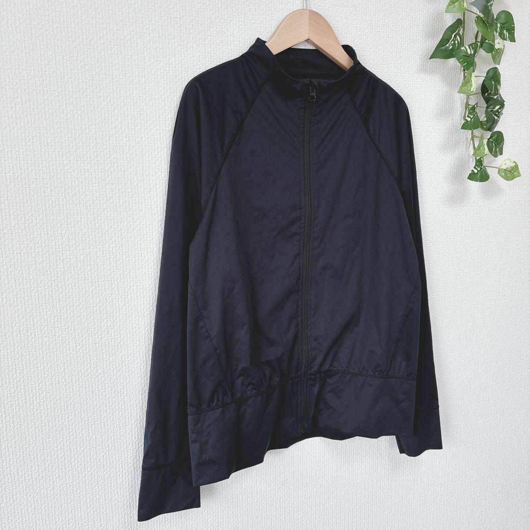 【ラバ】おうちdeホットヨガスーツ セットアップ ラグラン ストレッチ（L）黒