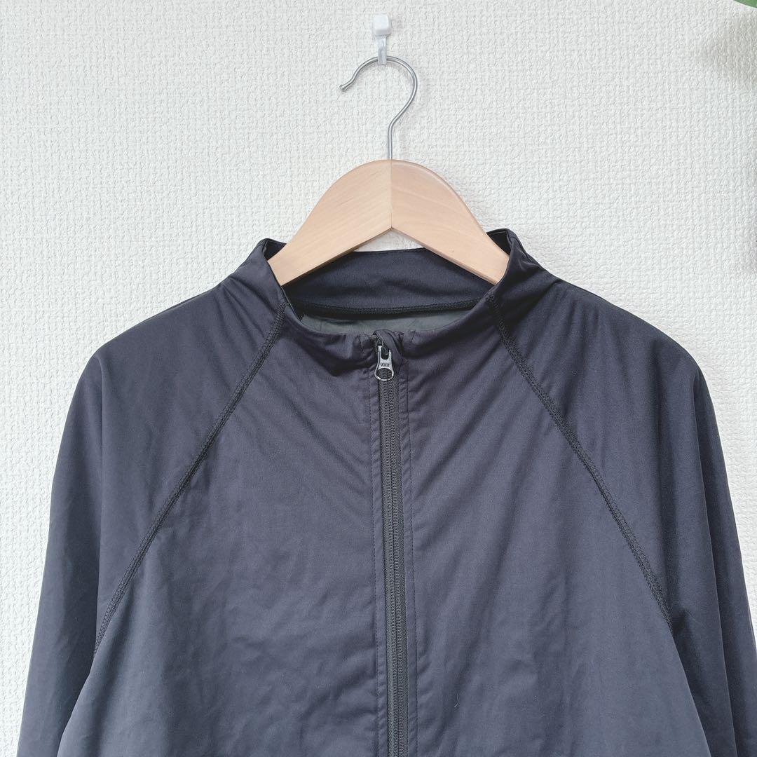 【ラバ】おうちdeホットヨガスーツ セットアップ ラグラン ストレッチ（L）黒