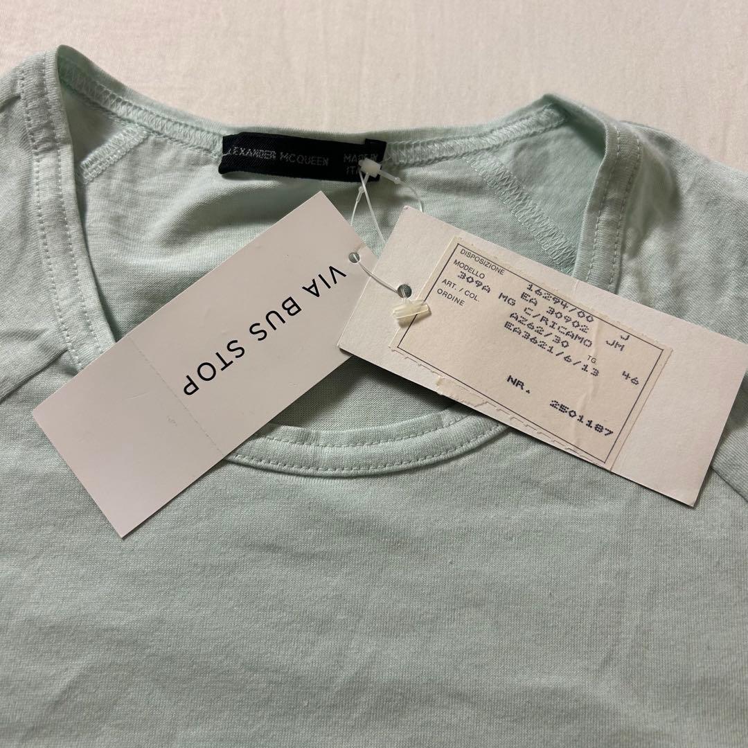 Alexander McQueen 本人期 刺繍 Tシャツ 46 イタリア製