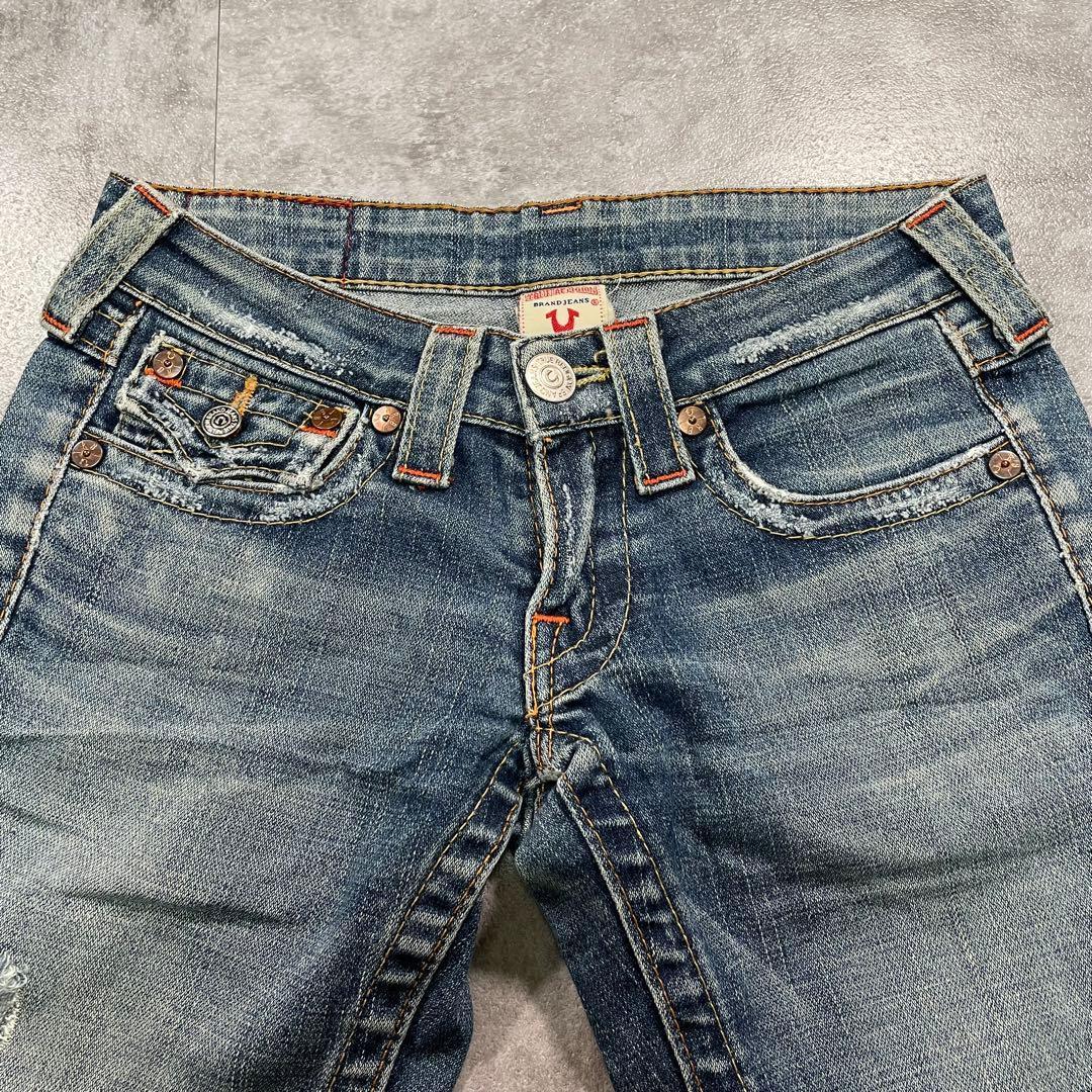 00s TRUE RELIGION USA製 フレアジーンズ y2k 平成ギャル