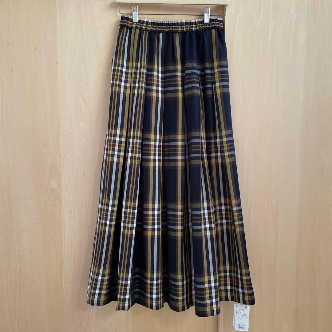 新品☆ アーバンリサーチ サニーレーベル　タックチェックイージースカート　38
