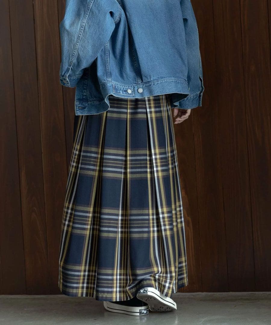 新品☆ アーバンリサーチ サニーレーベル　タックチェックイージースカート　38