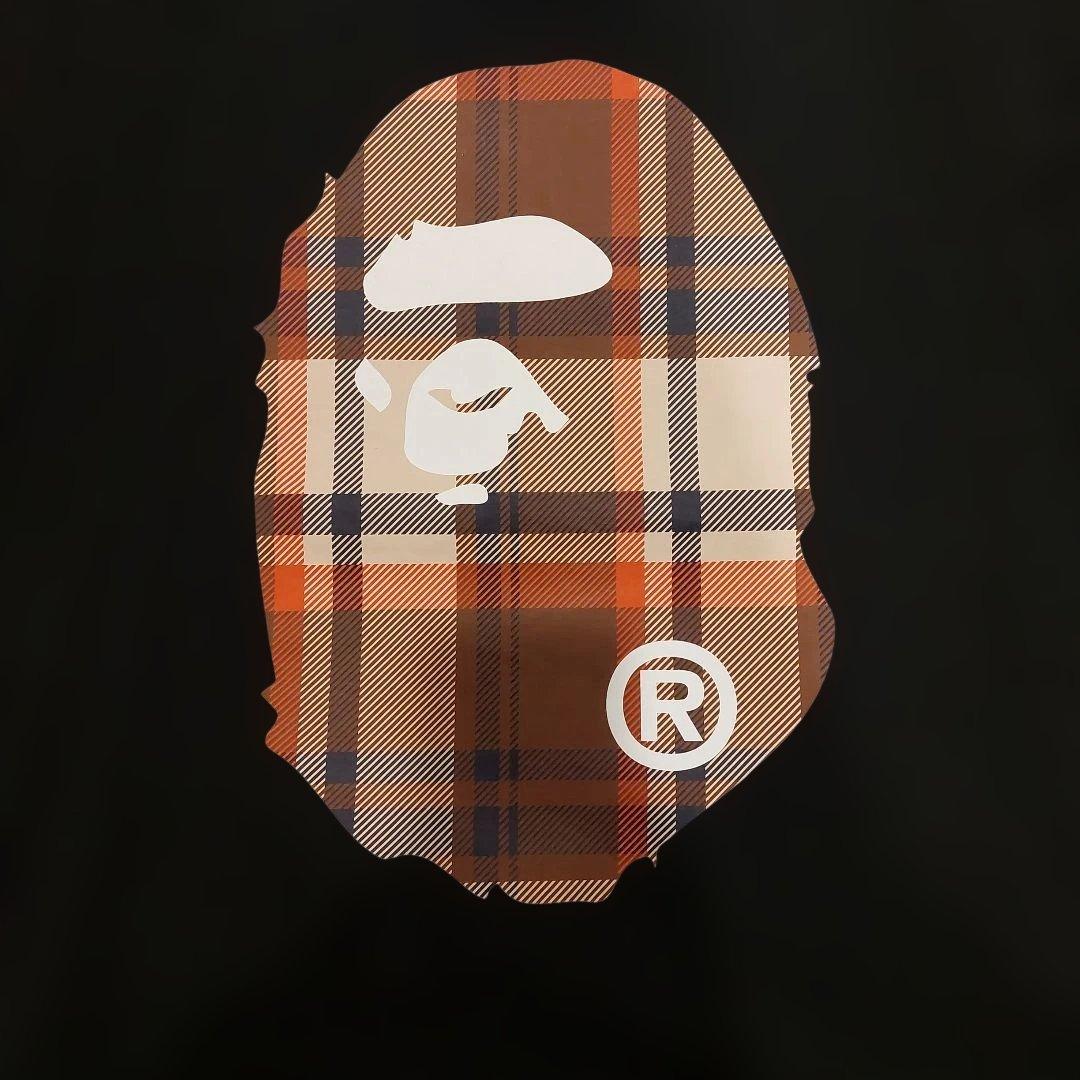 A BATHING APE タータンチェック柄 TEE M