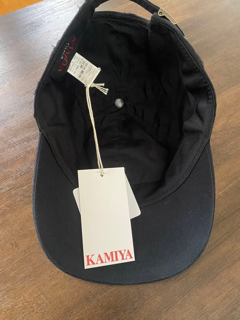 KAMIYA 黒 キャップ 未使用タグ付き