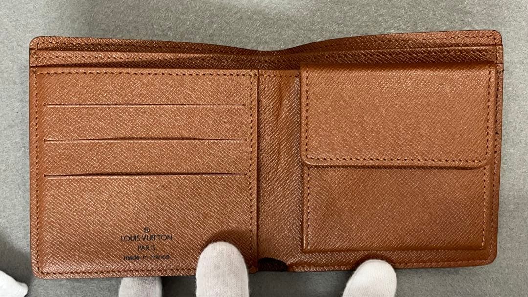 【F】Louis Vuitton モノグラム 二つ折り財布