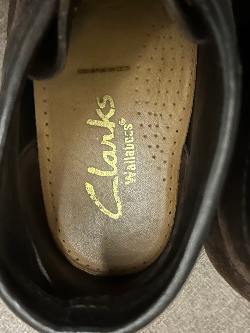 靴 Clarks Wallabee dark brown UK8 1/2 USA9