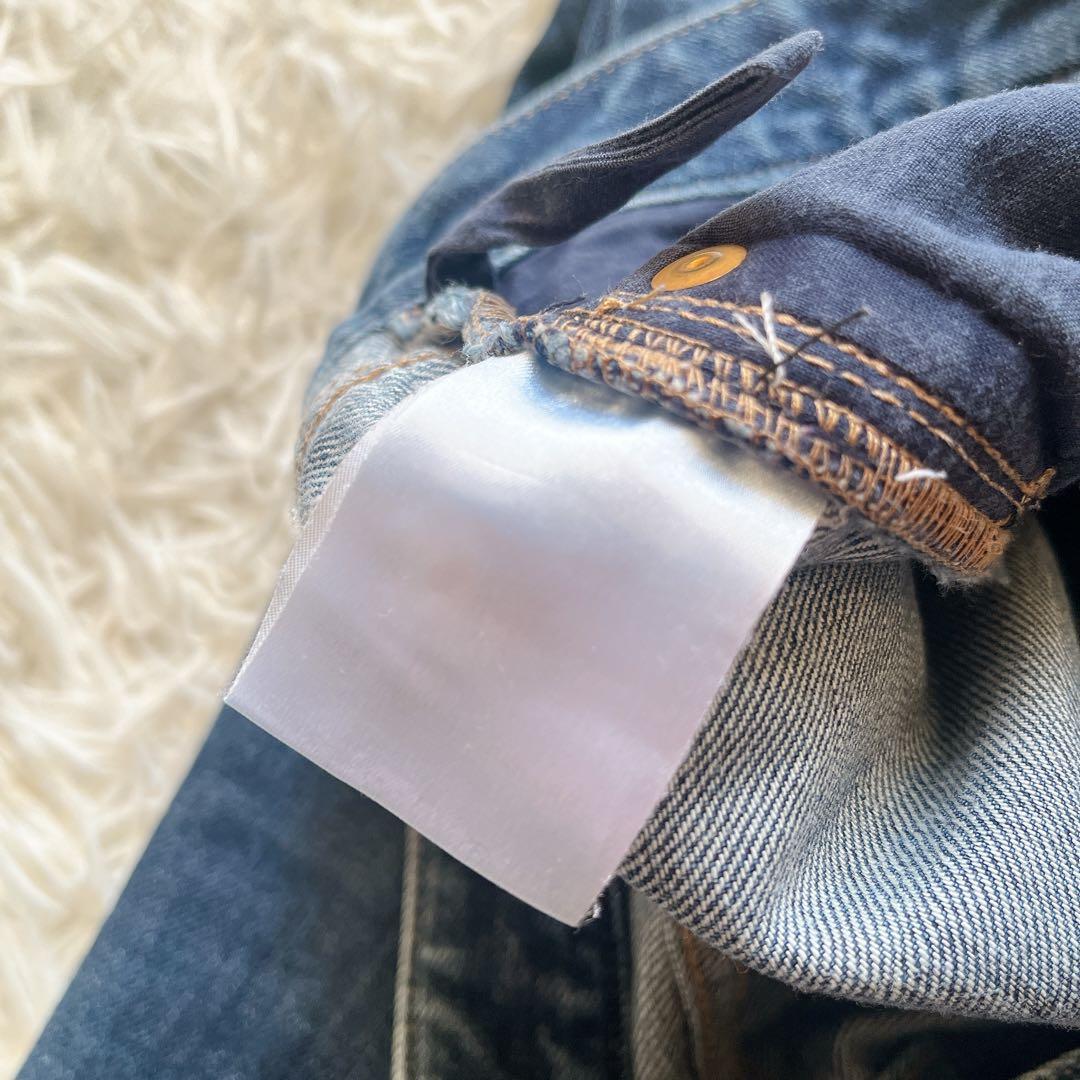 最級 美品 GUCCI グッチ フレア ブーツカットデニムパンツ 38 GGロゴ