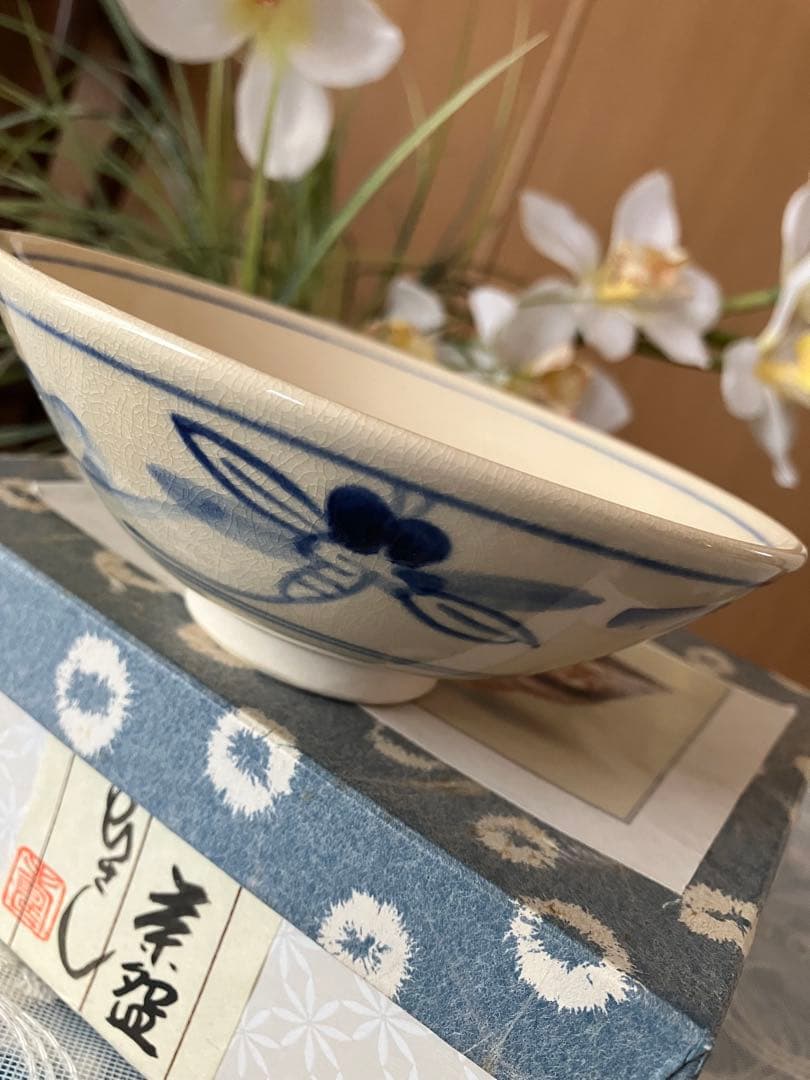 未使用❤️安南トンボ 抹茶茶碗 平茶碗