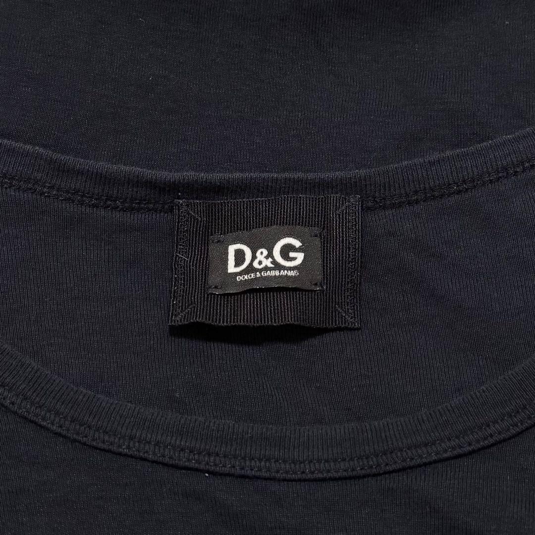 D&G ブラック y2k Tシャツ 半袖 ベルト付き✨