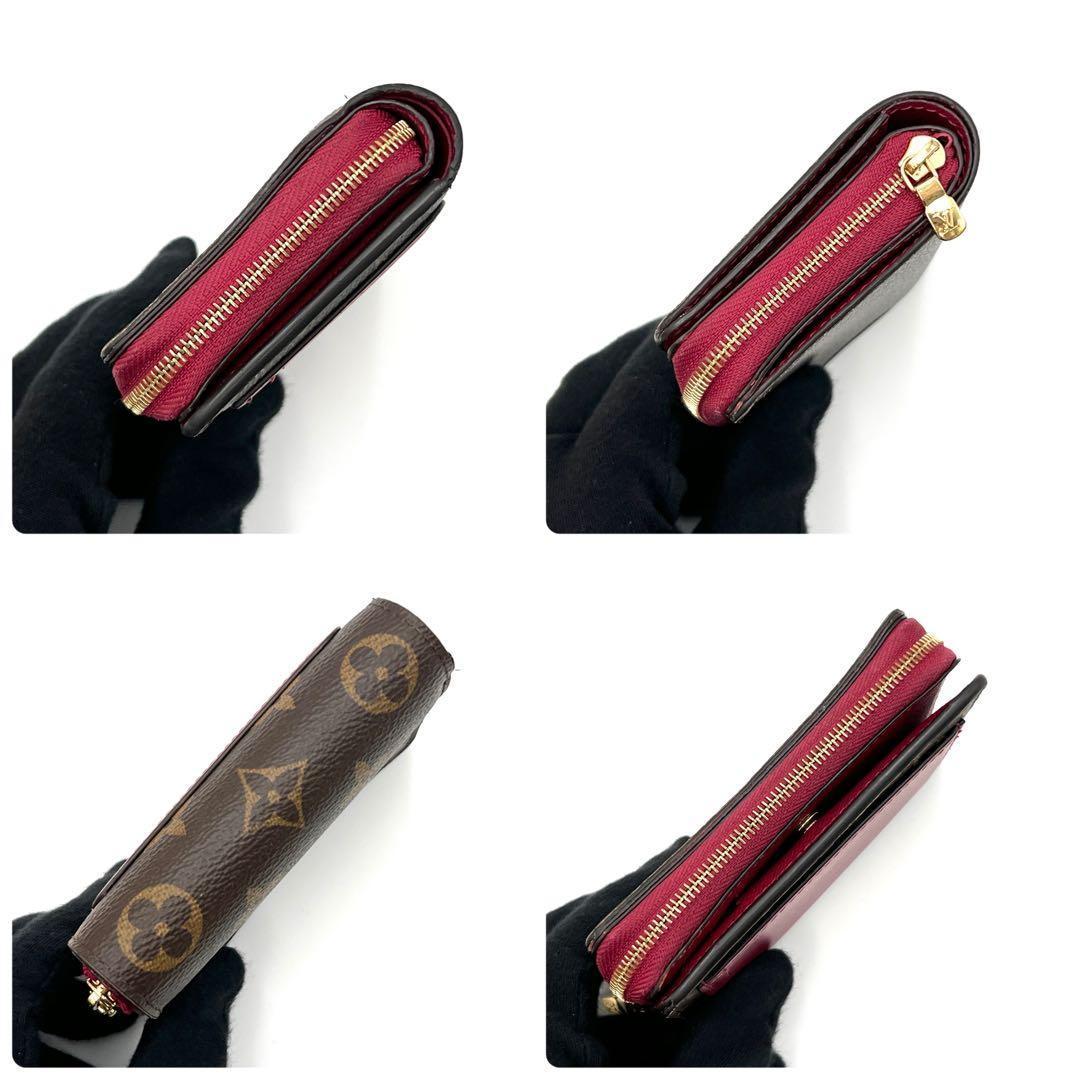 【極美品】ルイヴィトン モノグラム ポルトフォイユルー 二つ折り財布 レディース