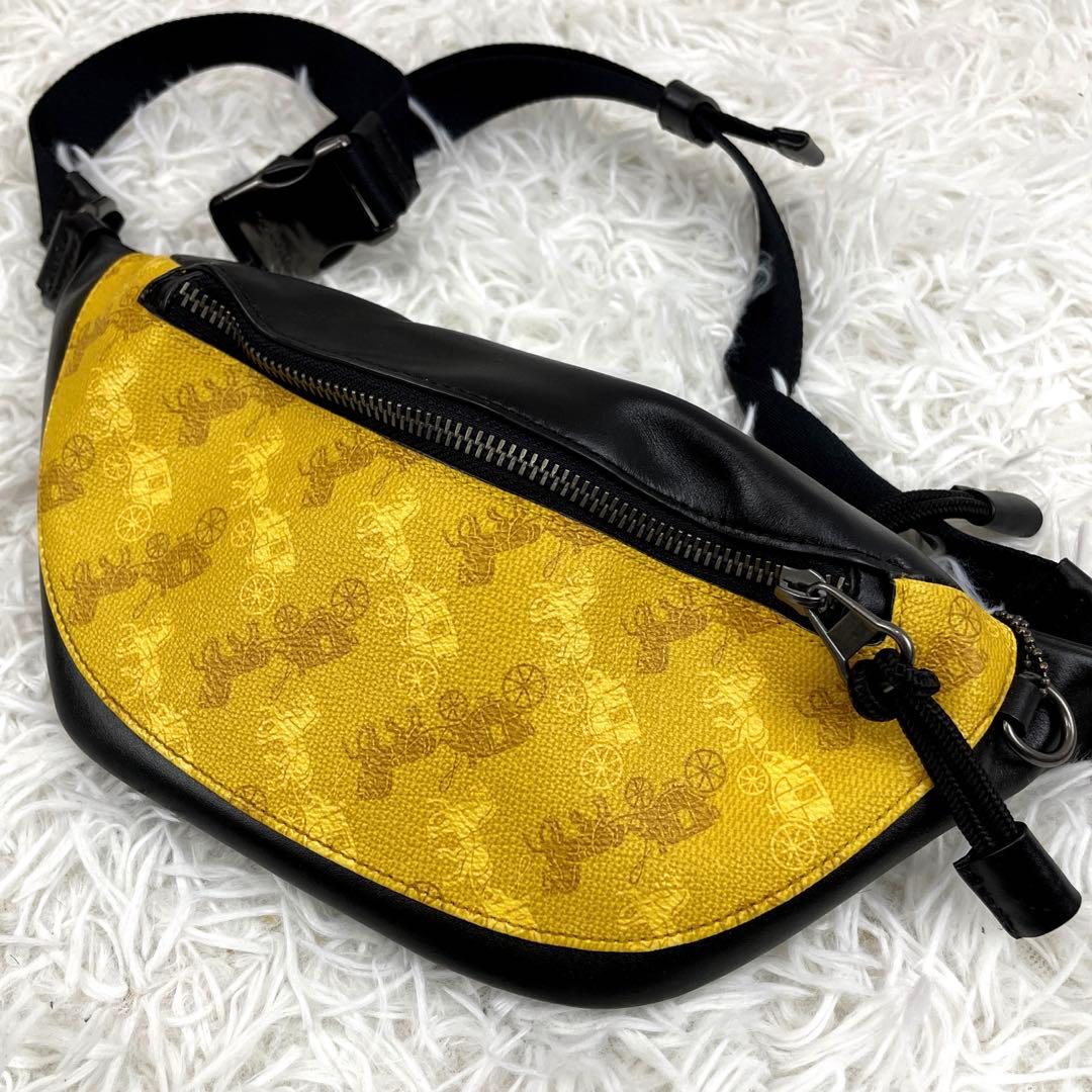 ☆希少☆ COACH コーチ　ウエストバッグ　ボディバッグ　本革レザー　PVC