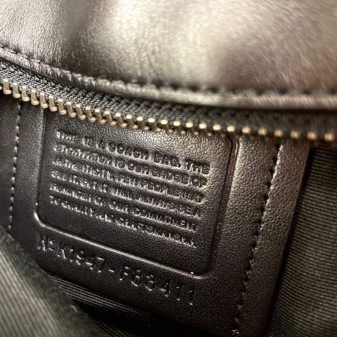 ☆希少☆ COACH コーチ　ウエストバッグ　ボディバッグ　本革レザー　PVC