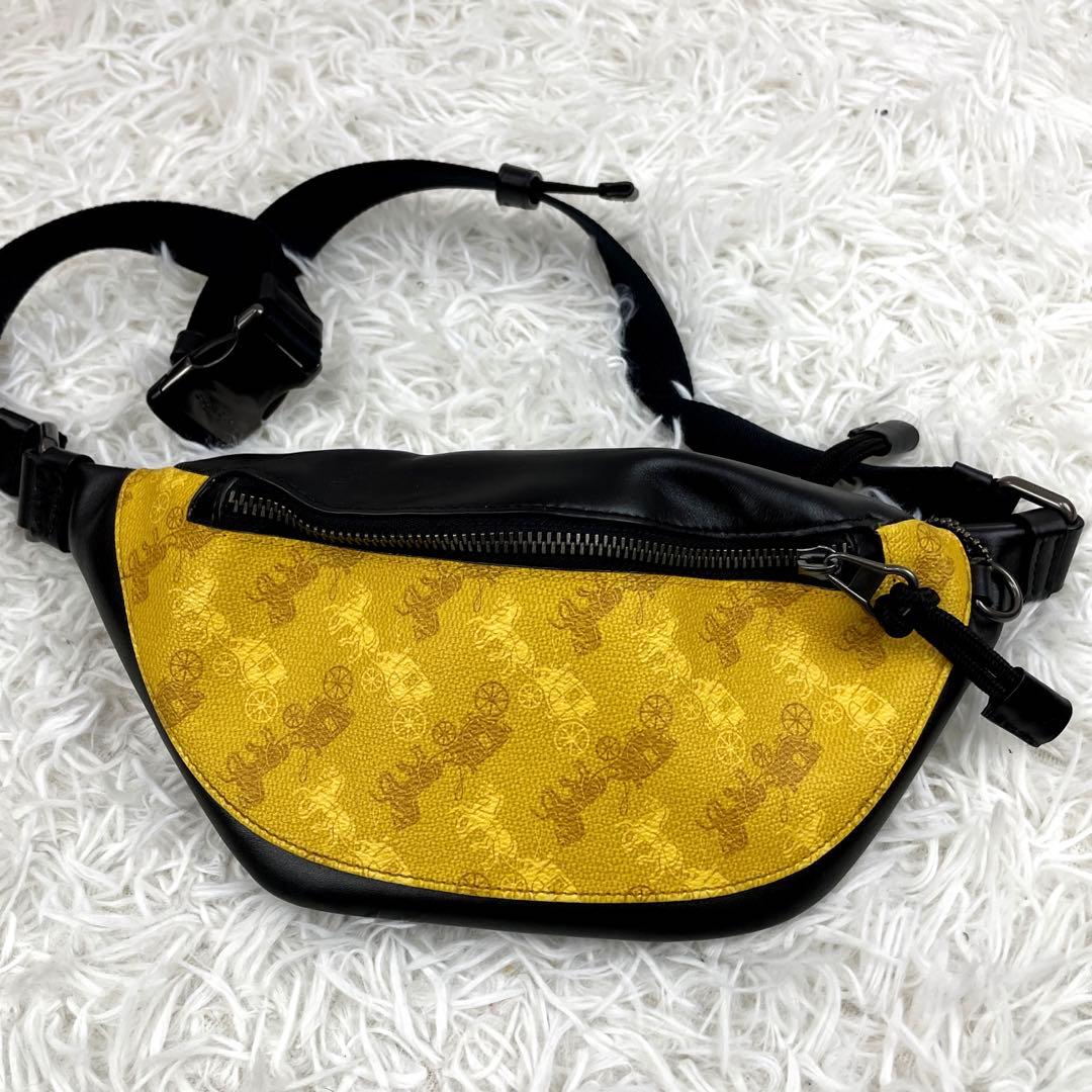☆希少☆ COACH コーチ　ウエストバッグ　ボディバッグ　本革レザー　PVC