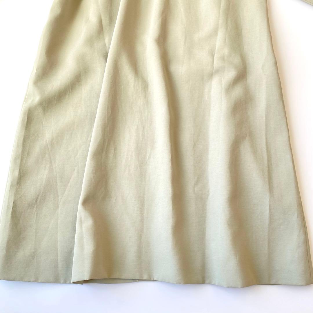 美品✨SLOBE IENA 定価2.3万円 ノーカラー コート　グリーン