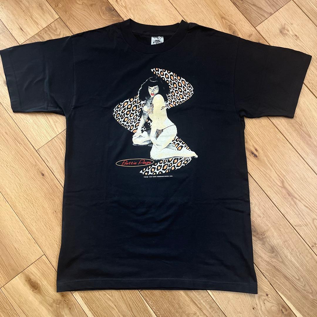 90s usa製 モスキートヘッド ベティペイジ Tシャツ
