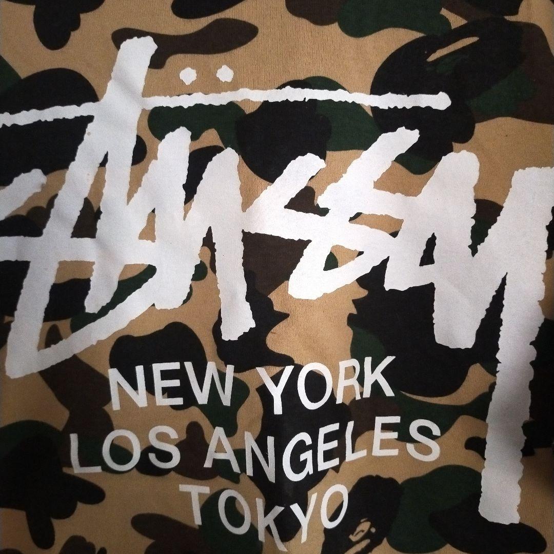 STUSSY×APE コラボ　ステューシー３０周年記念 エイプ　美品