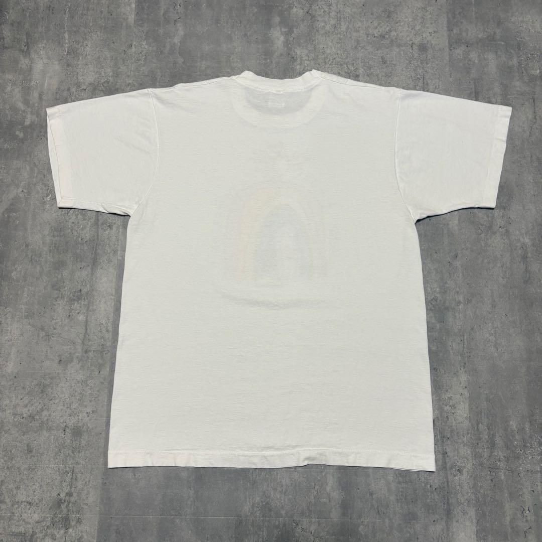 断*イ様 90s USA製 ヴィンテージ　Tシャツ　虹　企業　レインボー　ハート