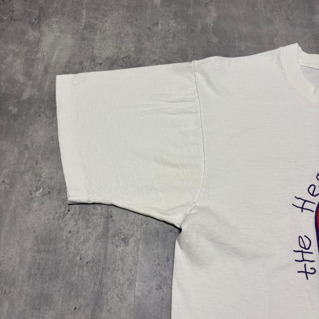 断*イ様 90s USA製 ヴィンテージ　Tシャツ　虹　企業　レインボー　ハート
