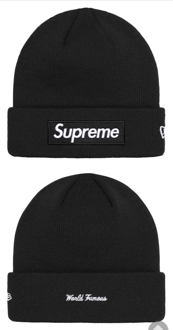 supreme シュプリーム ボックスロゴ　ビーニー　ショッパー付き