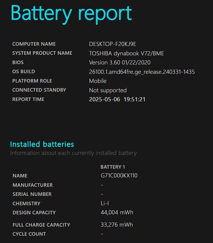 Windowsノート本体 Dynabook V72 Win11 SSD256GB Mem8GB
