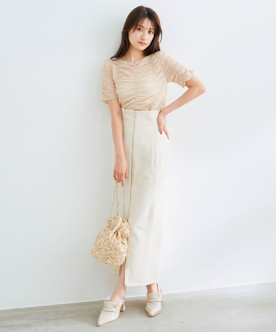 COCODEAL♡ココディール♡フロントZIPタイトスカート Sサイズ