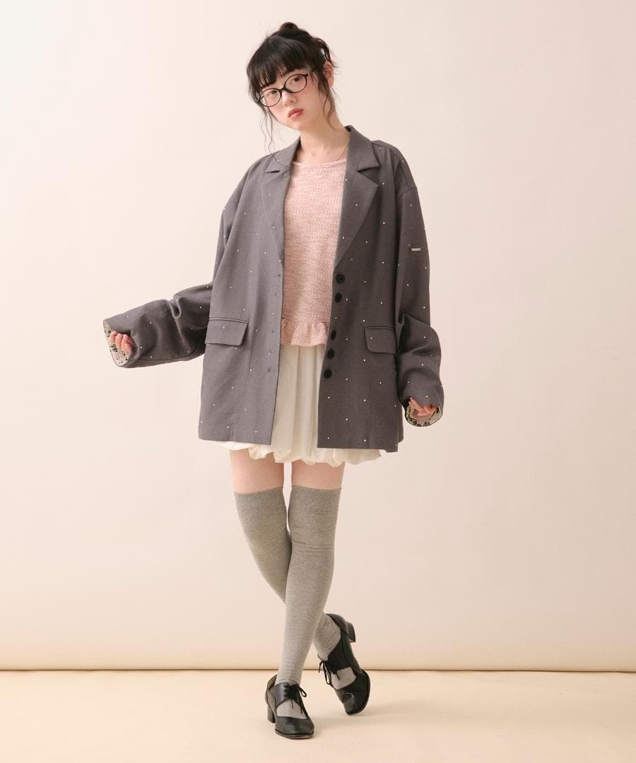 新品 loin nuit nuance button lace jacket