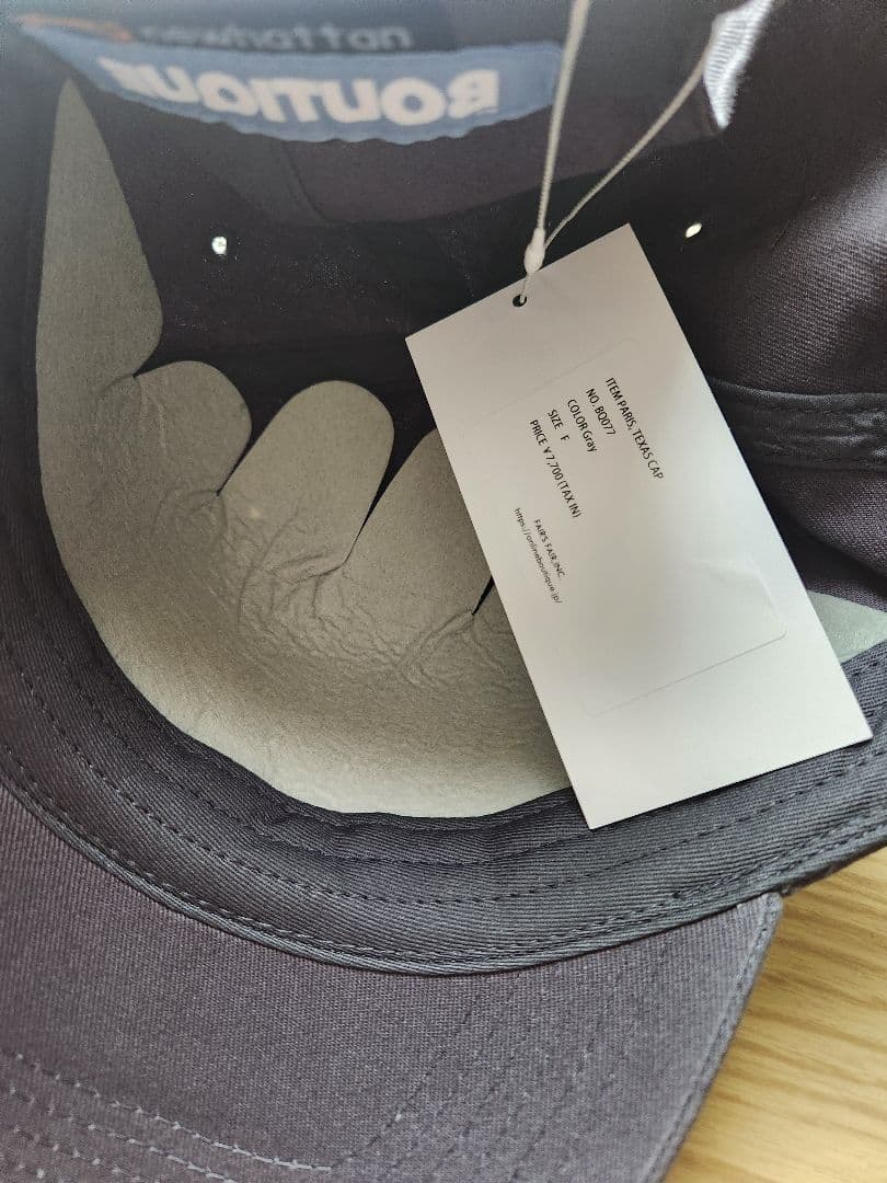 帽子 BOUTIQUE PARIS, TEXAS CAP Gray