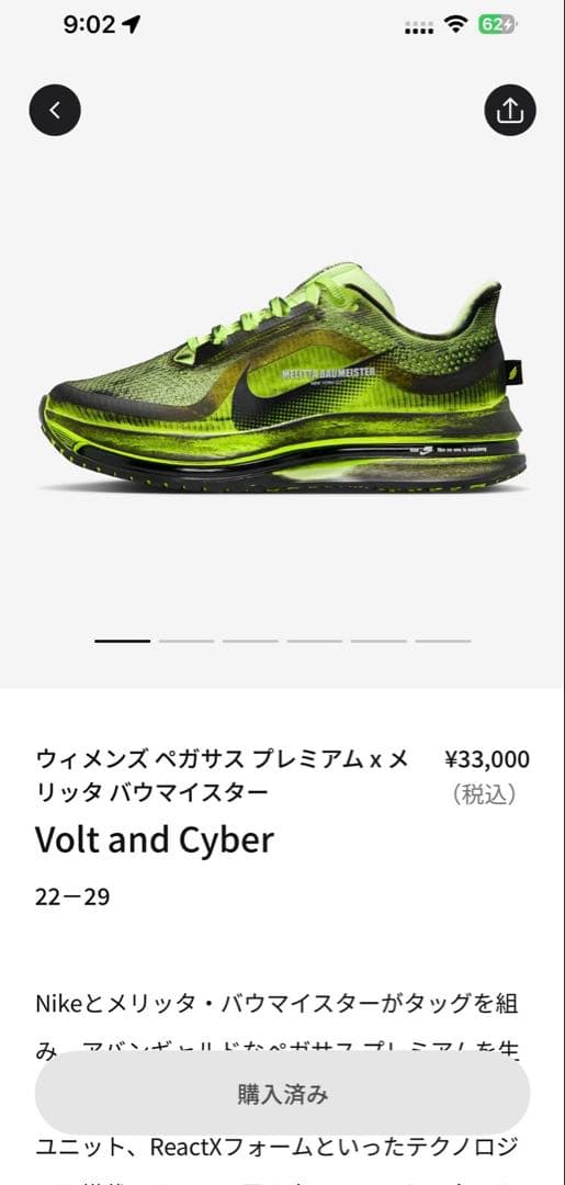 Melitta Baumeister ×Nike Pegasus Premium