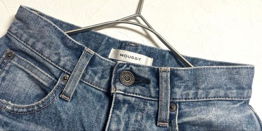 moussy MVS FLARE デニム サイズ24 ブルー