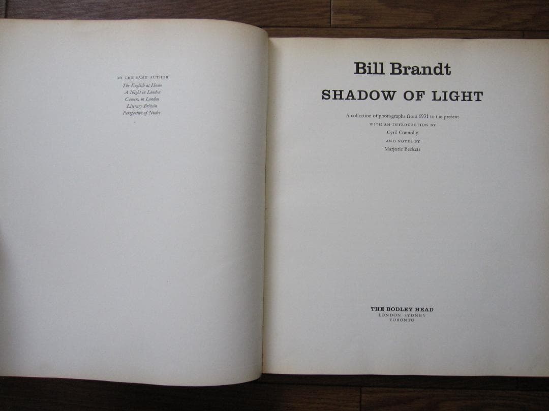 Shadow of light　Bill Brandt　ビル・ブラント　HC版