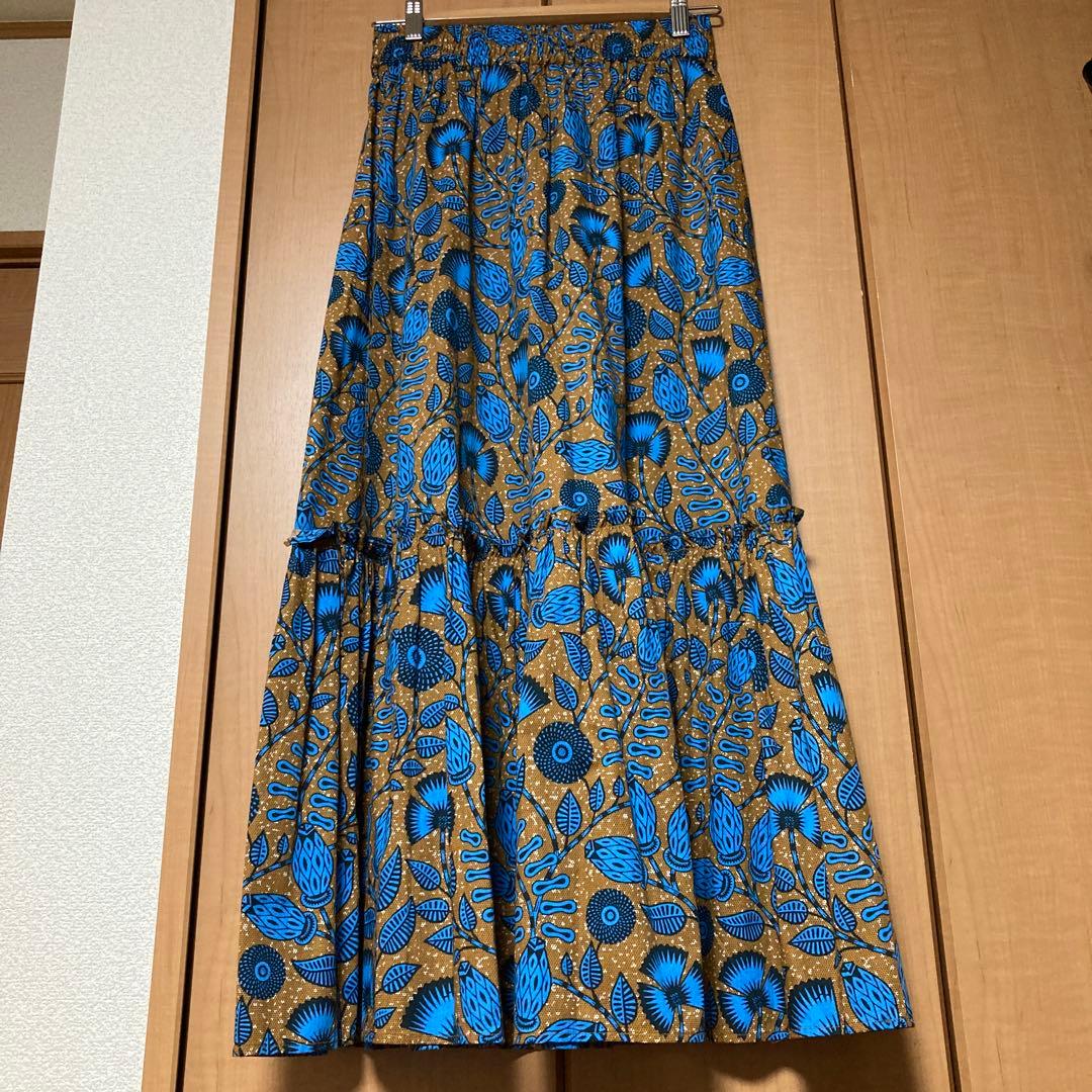 【美品】ジャーナルスタンダード アフリカンフラワープリントスカート