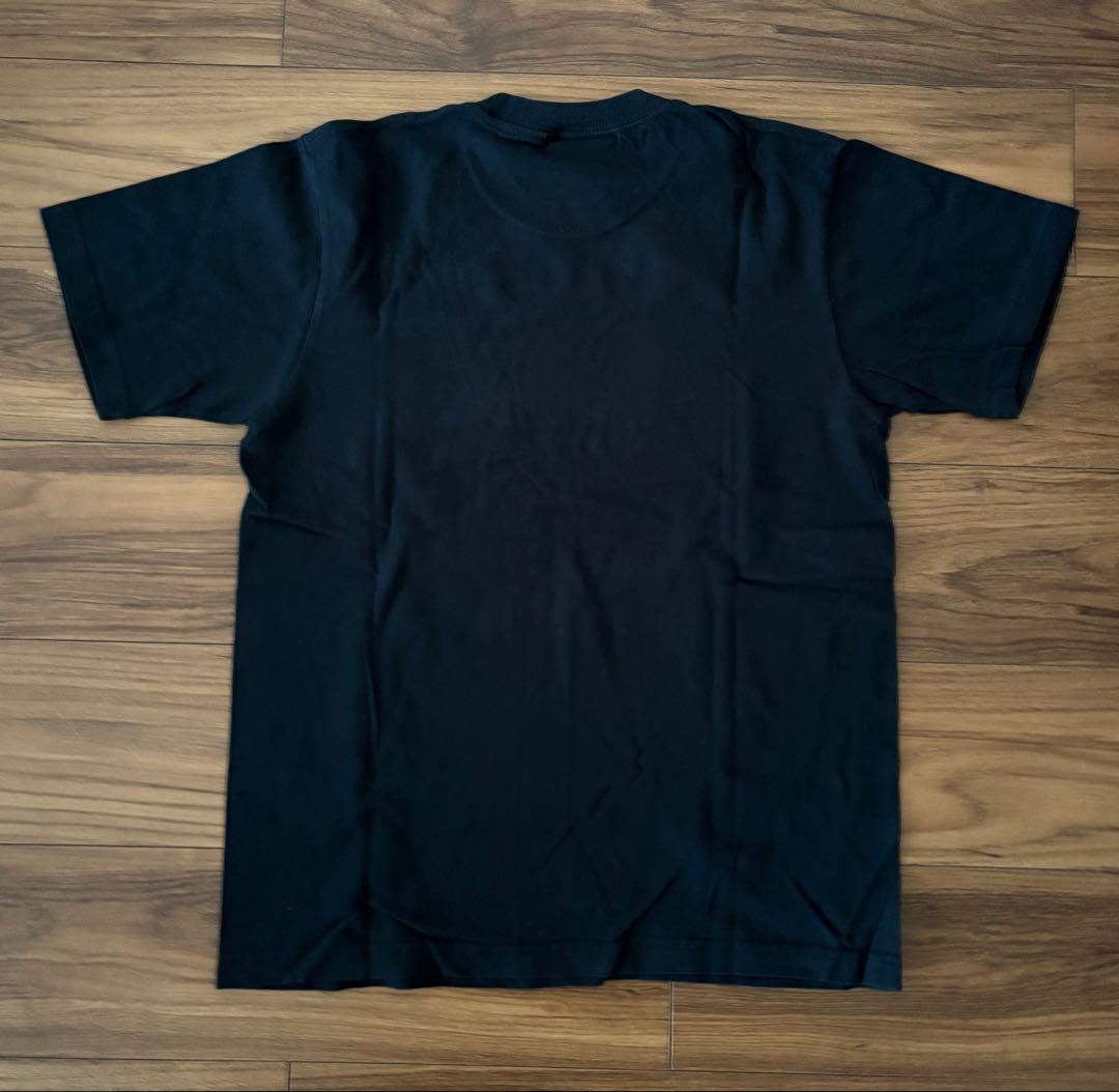 黒 半袖 Tシャツ ロゴ入り