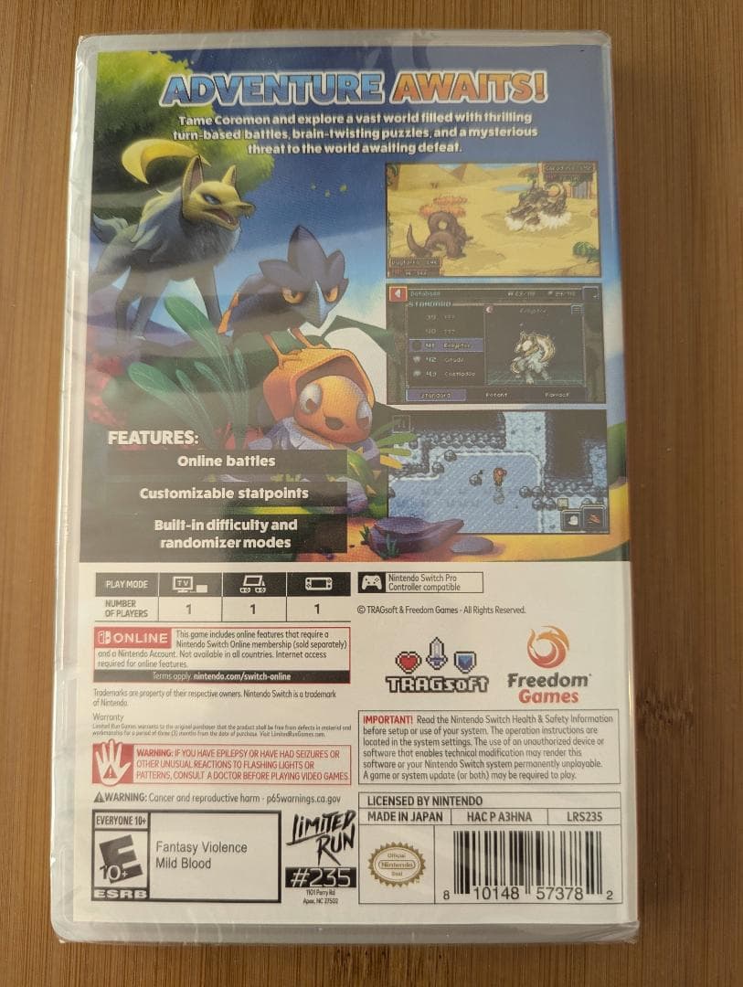 【新品・未開封】 コロモン　COROMON　北米版【Switch】