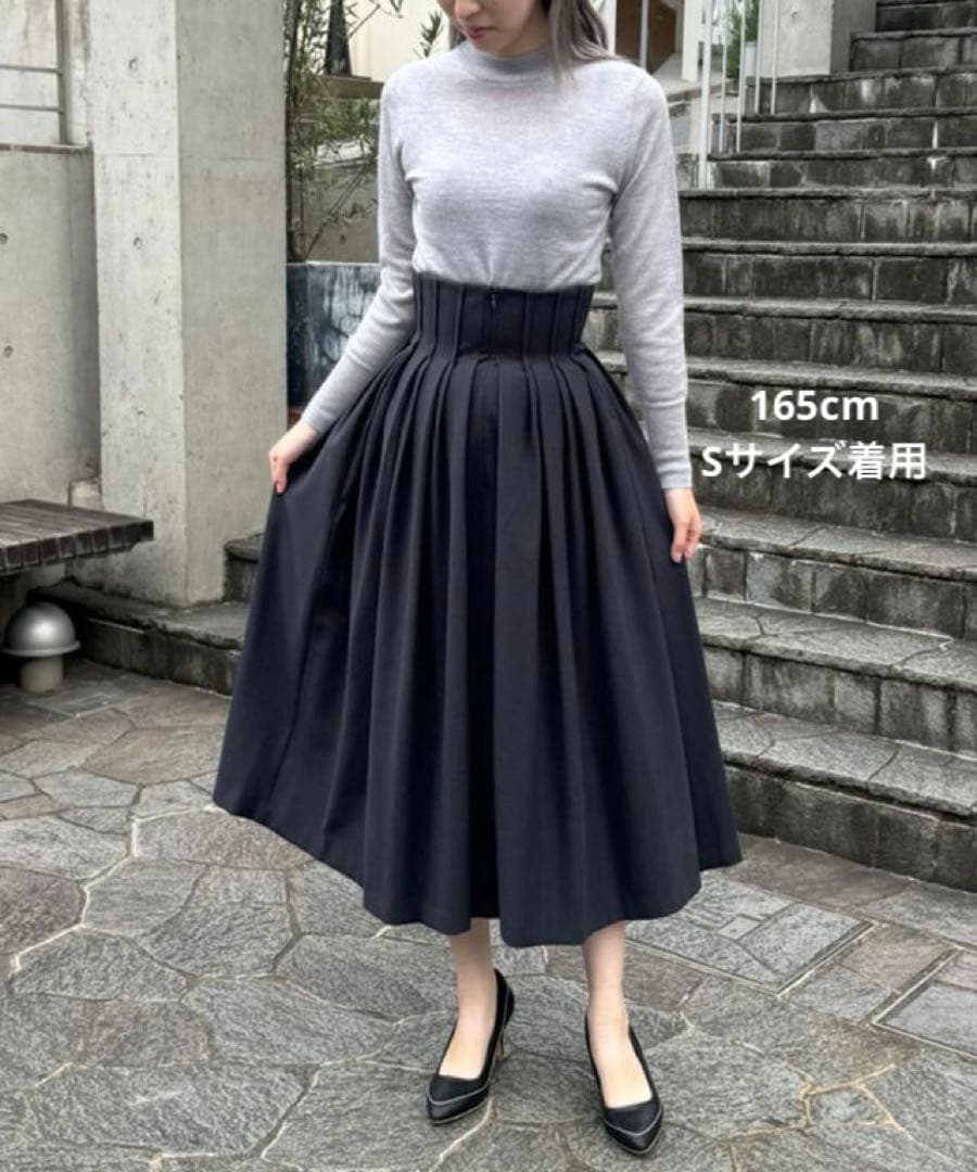 美品✨JENNEジェンヌ　2024年　ヴィスチェ風スカート フレア　ロング