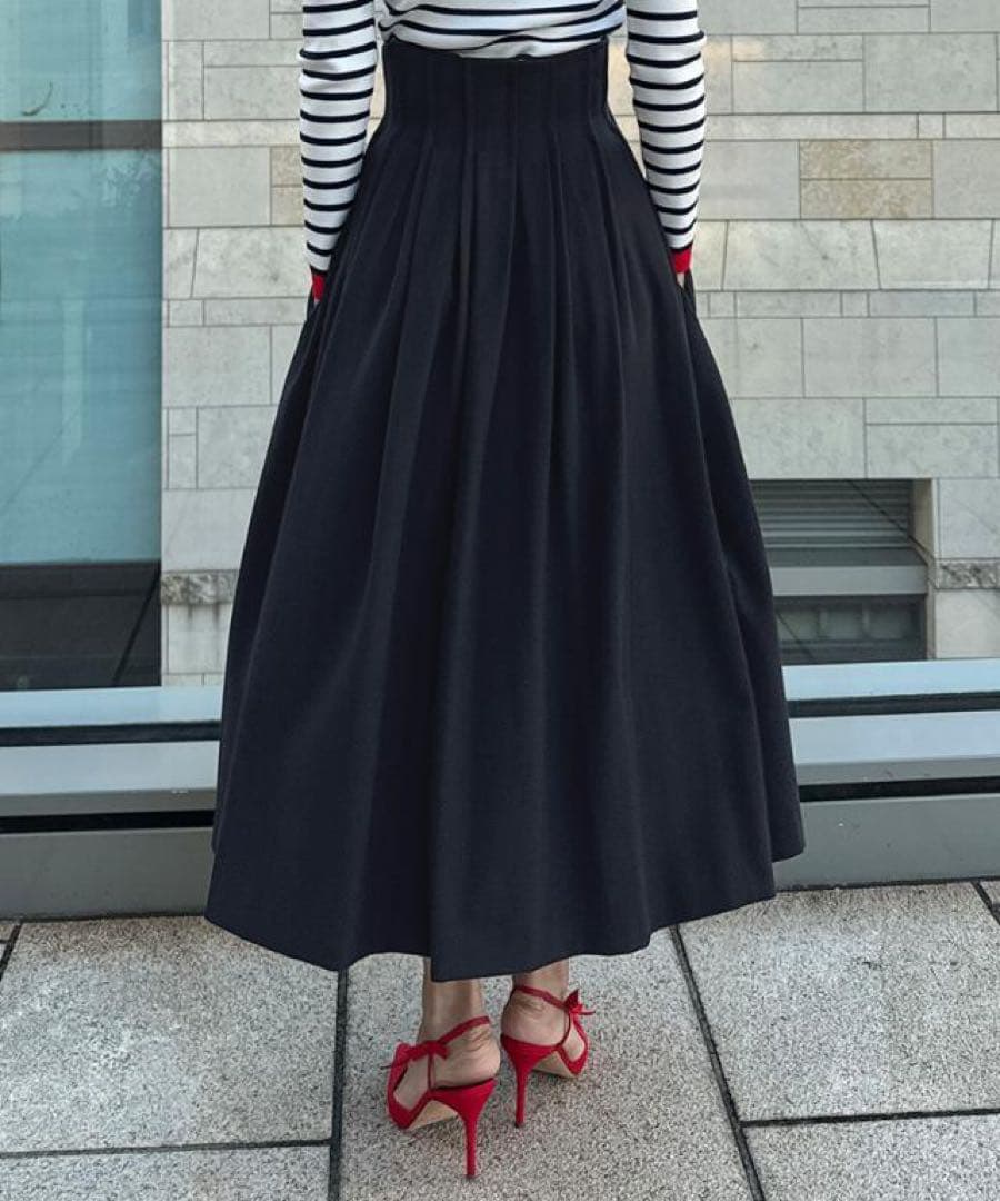 美品✨JENNEジェンヌ　2024年　ヴィスチェ風スカート フレア　ロング
