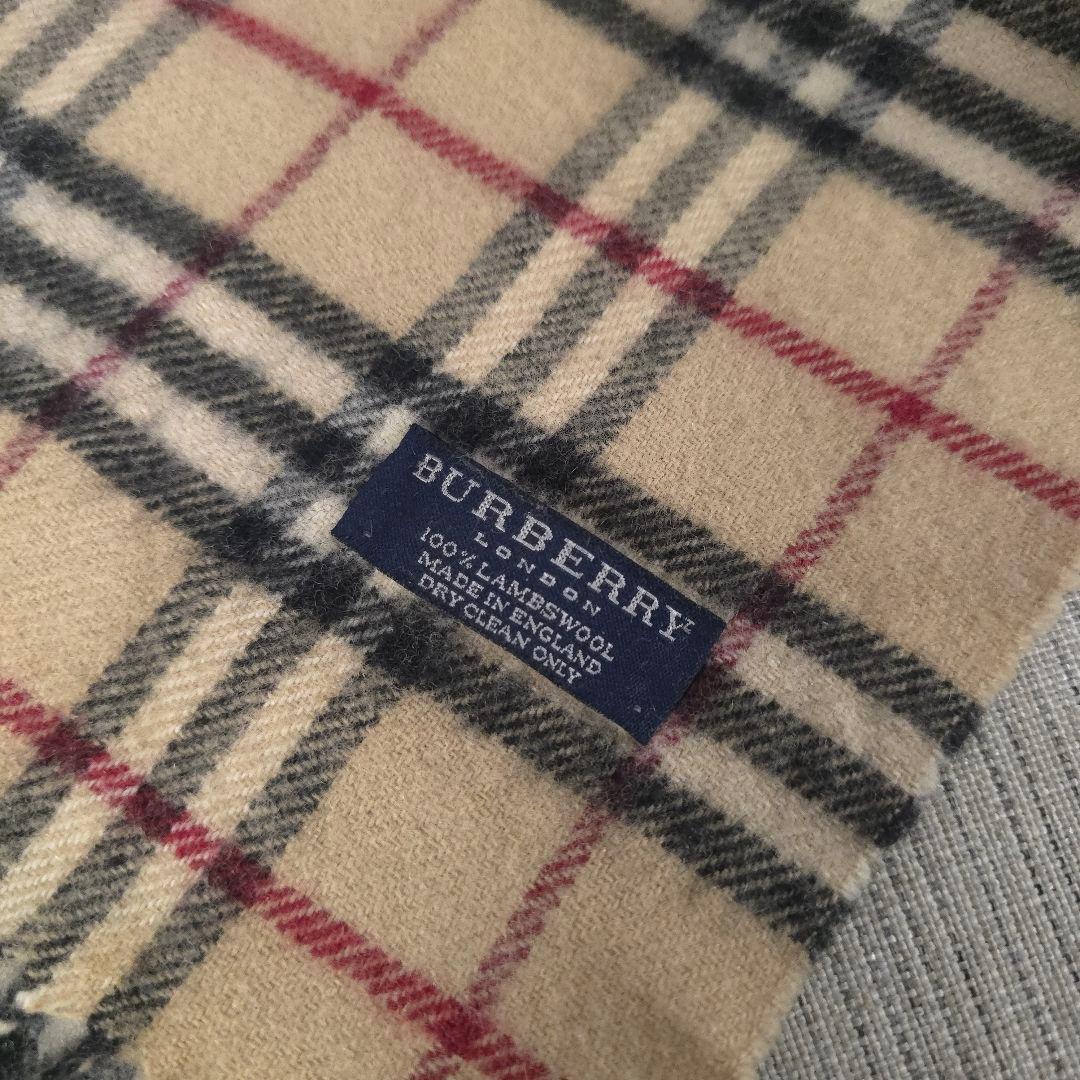 BURBERRY　バーバリー　ノバチェック　カシミヤ　マフラー　100％